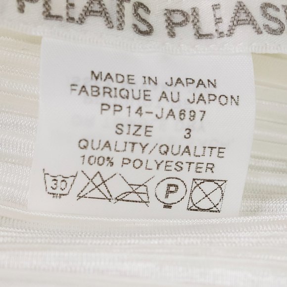 Issey Miyake Pleats Please White Pleated Cardigan - Picture 9 of 10